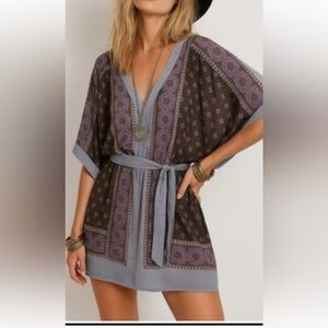 Santa Cruz Kimono Tunic Dress by Free People Size Small
